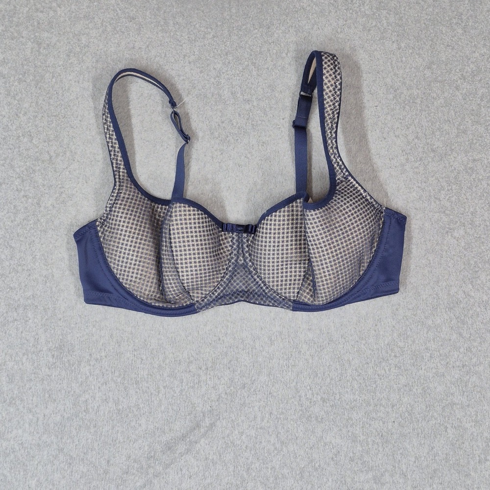 Rosme Women Bra 38D Navy Geometric 782018 T Shirt Underwired Strap